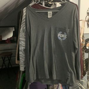 PINK Victoria’s Secret Long sleeve V-neck size medium shirt.